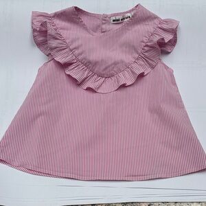 Pink Ruffle Blouse for Kids